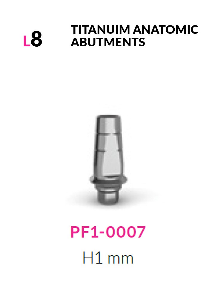 Anatomic abutment H1mm L8mm | PF1-0007