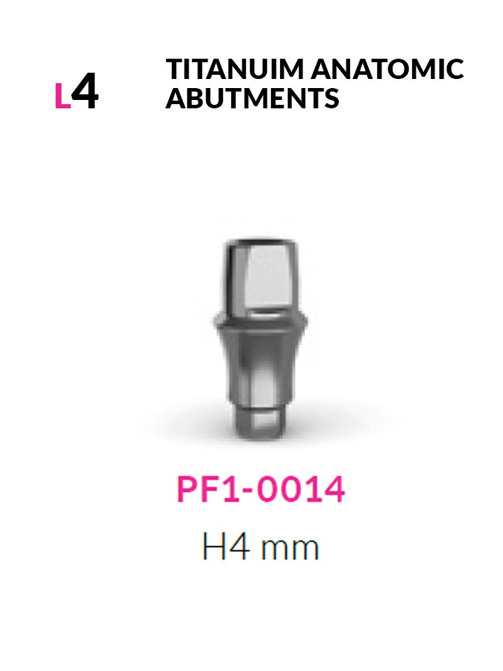 Anatomic abutment H4mm L4mm | PF1-0014
