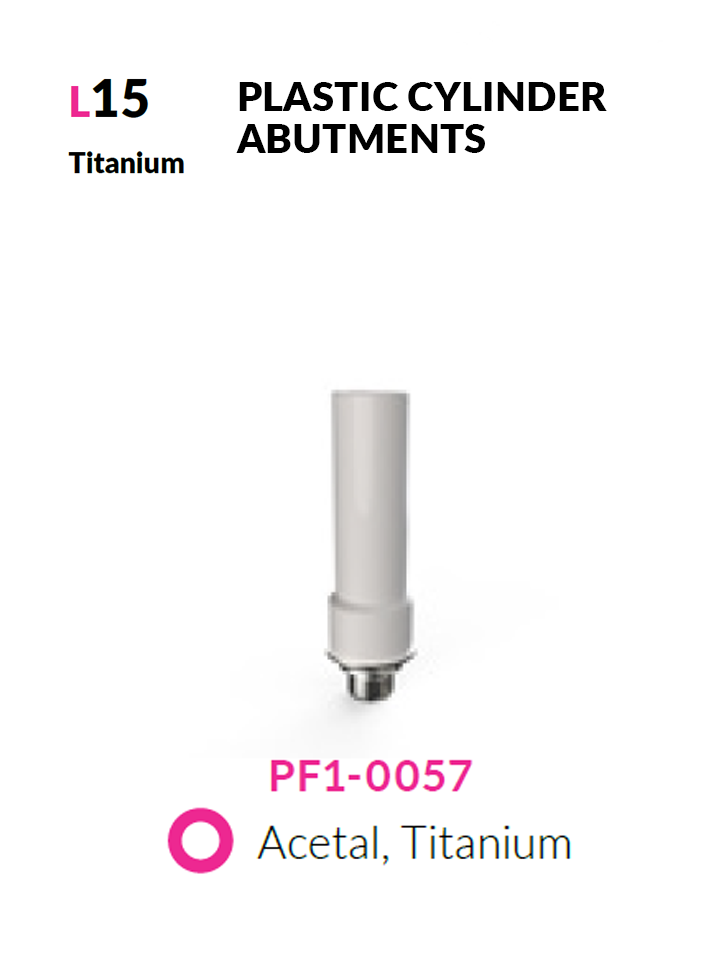 Cilindro in plastica calcinabile rotazionale con base in titanio | PF1-0057