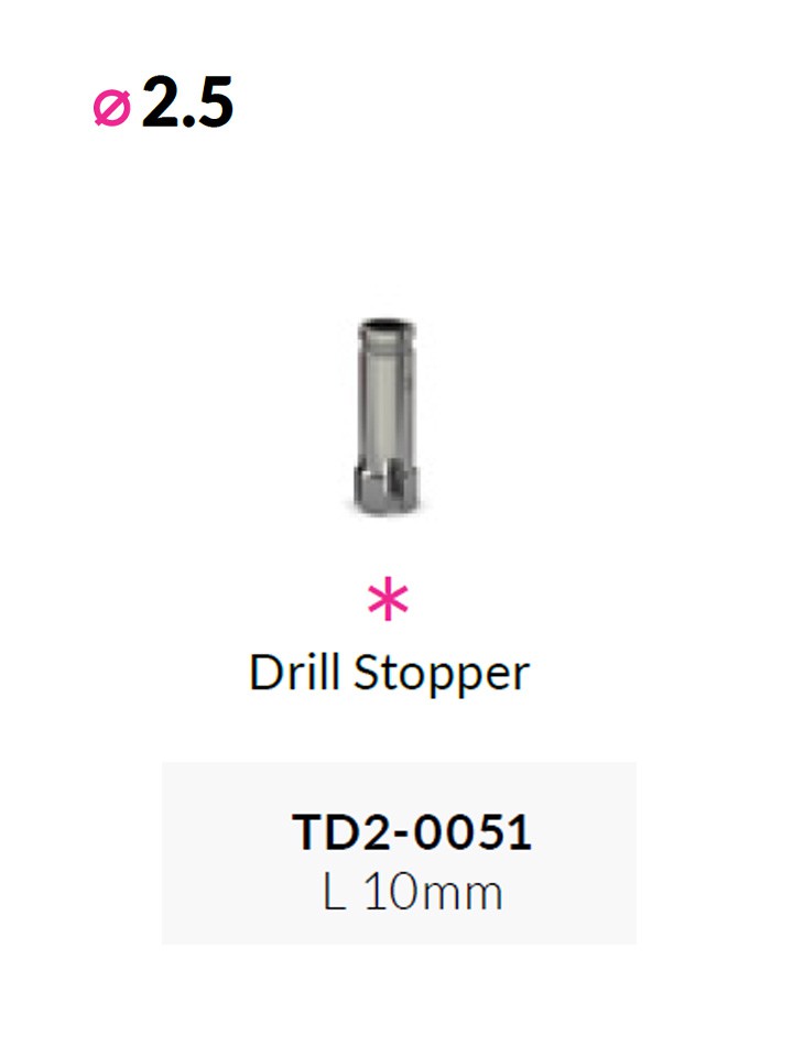 Stopper per fresa dia.2.5mm L10mm  | TD2-0051