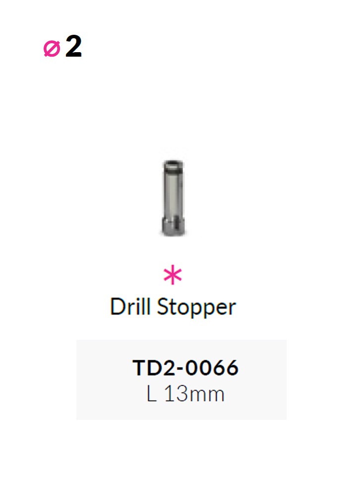 Stopper per fresa dia.2mm L13mm  |  TD2-0066