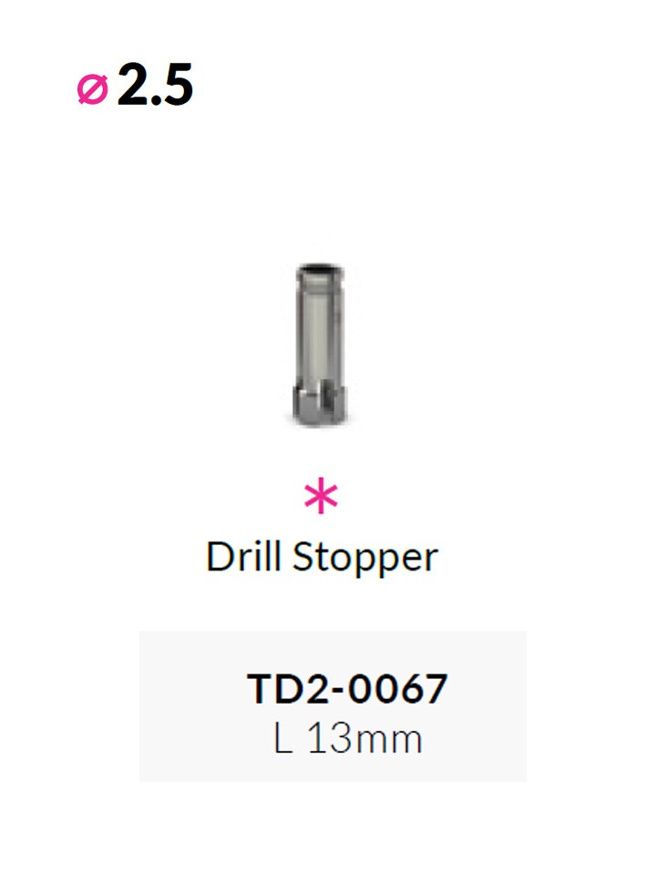 Stopper per fresa dia.2.5mm L13mm  |  TD2-0067