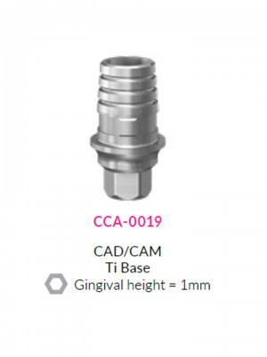 CAD/CAM Ti base H1mm | CCA-0019