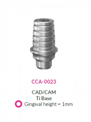 CAD/CAM Ti base  H1 round | CCA-0023