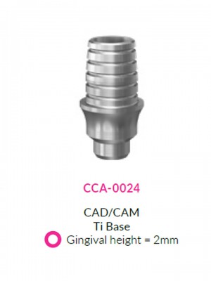 CAD/CAM Ti base H2 mm ROUND | CCA-0024