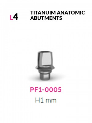 Anatomic abutment H1mm L4mm | PF1-0005