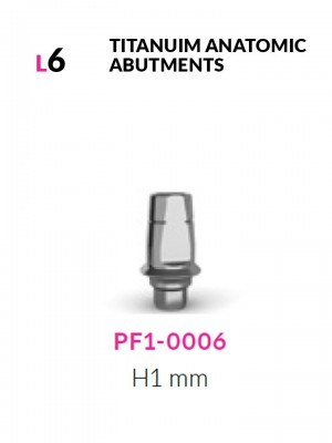 Anatomic abutment H1mm L6mm | PF1-0006