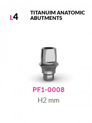 Anatomic abutment H2mm L4mm | PF1-0008