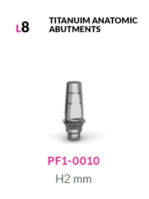 Anatomic abutment H2mm L8mm | PF1-0010
