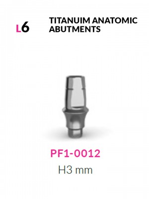 Anatomic abutment H3mm L6mm | PF1-0012