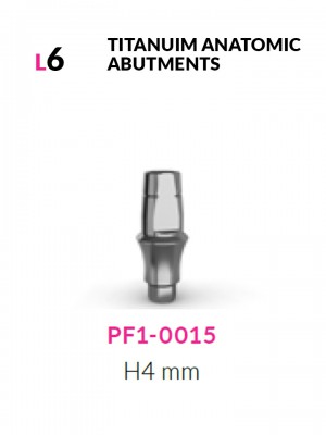 Anatomic abutment H4mm L6mm | PF1-0015
