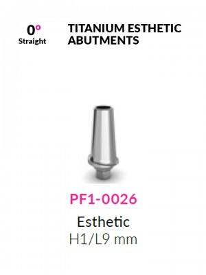 Abutment estetico h1mm Ti | PF1-0026