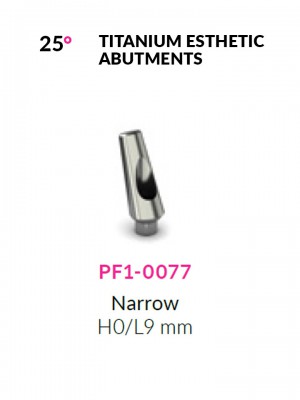 Abutment stretto H0mm ang. 25° | PF1-0077