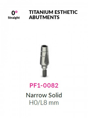 Abutment solid stretto H0mm | PF1-0082